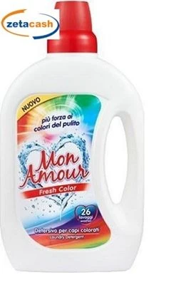 DETERSIVO CAPI COLORATI MON AMOUR LAVATRICE 1560 ML COLOR 1 DETERSIVO CAPI COLORATI MON AMOUR LAVATRICE 1560 ML COLOR
