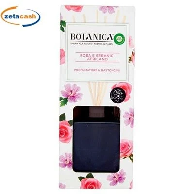 PROFUMATORE CON BASTONCINI AIR WICK ROSA E GERANIO 80ML 1 PROFUMATORE CON BASTONCINI AIR WICK ROSA E GERANIO 80ML