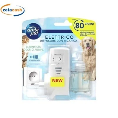 AMBIPUR ELETTRICO DIFFUSORE CON RICARICA PET 20 ML 1 AMBIPUR ELETTRICO DIFFUSORE CON RICARICA PET 20 ML