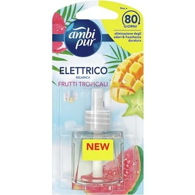 RICARICA AMBIPUR ELETTRICO FRUTTI TROPICALI 20ML 1 RICARICA AMBIPUR ELETTRICO FRUTTI TROPICALI 20ML