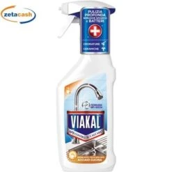 VIAKAL ANTICALCARE AZIONE ACETO ACCIAO CUCINA SPRAY 500ML