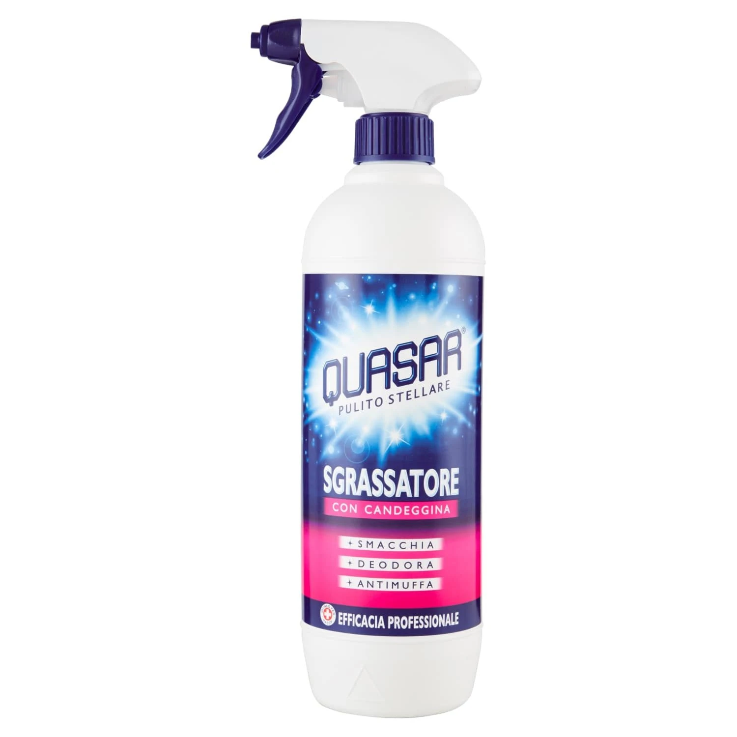 QUASAR SGRASSATORE CON CANDEGGINA 650ML 1 QUASAR SGRASSATORE CON CANDEGGINA 650ML