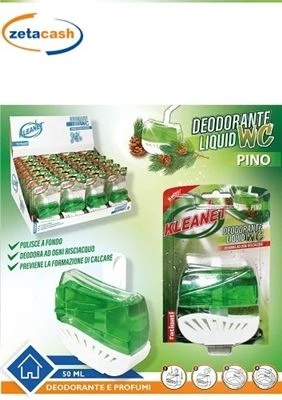 DEODORANTE LIQUIDO WC 50 ML PINO KLEANET 1 DEODORANTE LIQUIDO WC 50 ML PINO KLEANET