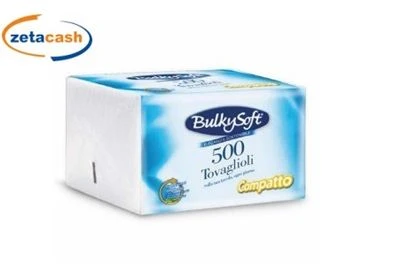 CONF. 500 TOVAGLIOLI CM.33X33 COMPATTO BULKY SOFT 1 CONF. 500 TOVAGLIOLI CM.33X33 COMPATTO BULKY SOFT