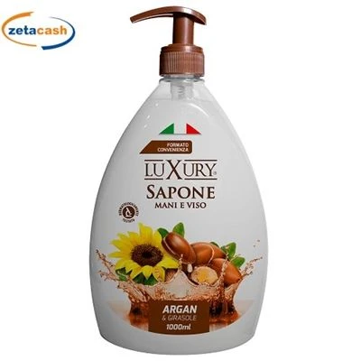 LUXURI SAPONE MANI ARGAN E GIRASOLE 1000 ML 1 LUXURI SAPONE MANI ARGAN E GIRASOLE 1000 ML