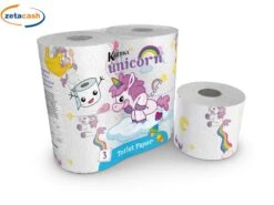 CARTA IGIENICA UNICORNO 4 ROTOLI
