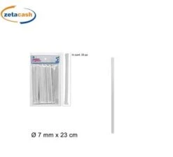 CANNUCCE 35 PEZZI BIANCHE CARTA COCKTAIL 23CM