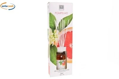 DIFFUSORE DI ESSENZA POMPELMO C/BACCHETTI 125 ML 1 DIFFUSORE DI ESSENZA POMPELMO C/BACCHETTI 125 ML