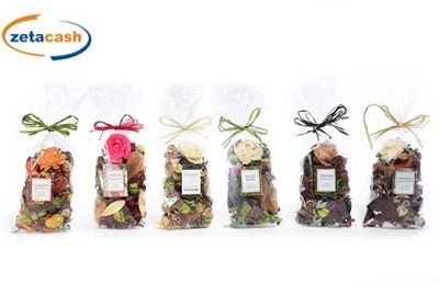 POTPOURRY PROFUMATO IN SACCHETTO TRASPARENTE 1 POTPOURRY PROFUMATO IN SACCHETTO TRASPARENTE