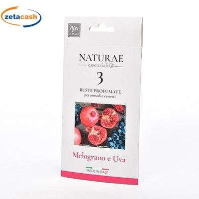 BUSTE PROFUMATE MELOGRANO E UVA 3 PZ 1 BUSTE PROFUMATE MELOGRANO E UVA 3 PZ