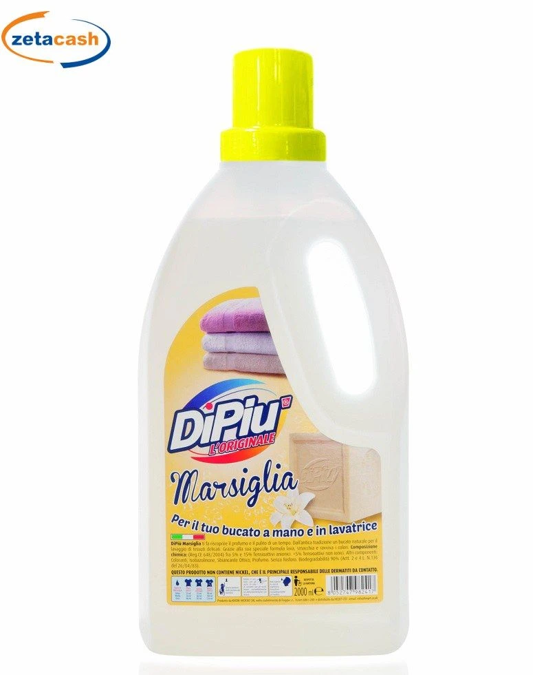 DETERSIVO PER BUCATO A MANO E LAVATRICE MARSIGLIA 2 LITRI 1 DETERSIVO PER BUCATO A MANO E LAVATRICE MARSIGLIA 2 LITRI