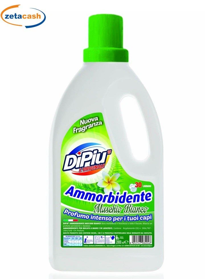 AMMORBIDENTE DIPIU' PROFUMO INTENSO MUSCHIO BIANCO 2 LITRI 1 AMMORBIDENTE DIPIU' PROFUMO INTENSO MUSCHIO BIANCO 2 LITRI