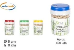 PORTASTUZZICADENTI IN PLASTICA TAPPO COL ASS CIRCA 400PZ